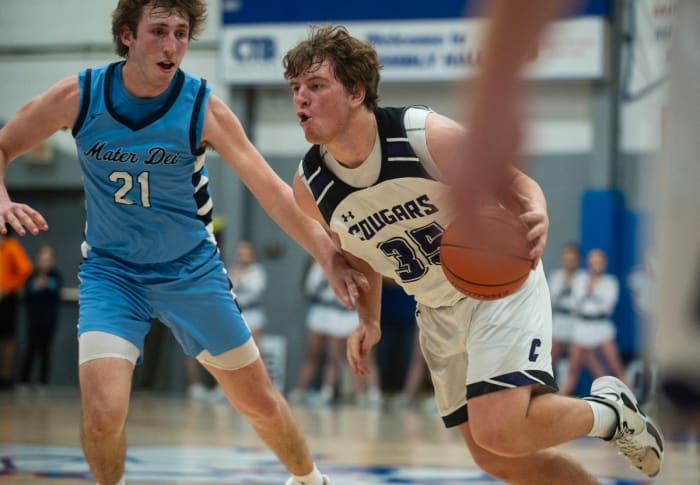 Breese Central vs Breese Mater Dei Illinois boys basketball February 23 2023 Paul Halfacre 15652